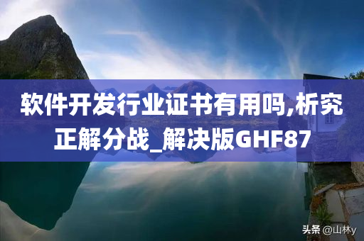 软件开发行业证书有用吗,析究正解分战_解决版GHF87