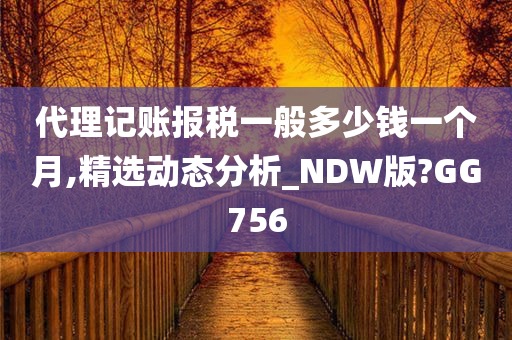 代理记账报税一般多少钱一个月,精选动态分析_NDW版?GG756