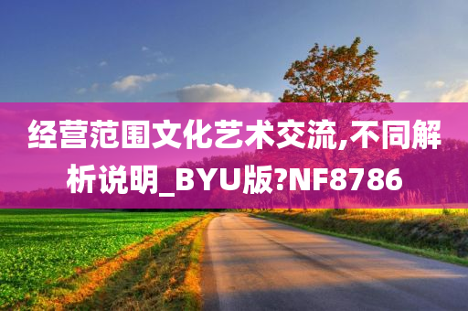 经营范围文化艺术交流,不同解析说明_BYU版?NF8786