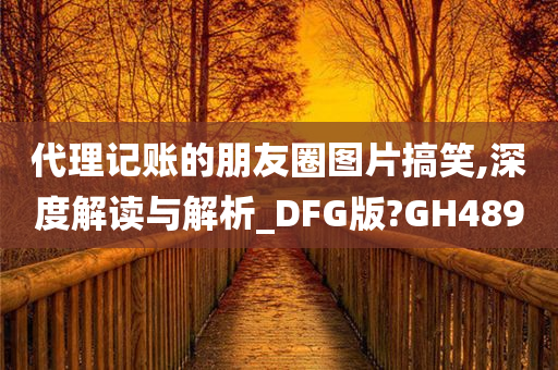 代理记账的朋友圈图片搞笑,深度解读与解析_DFG版?GH489