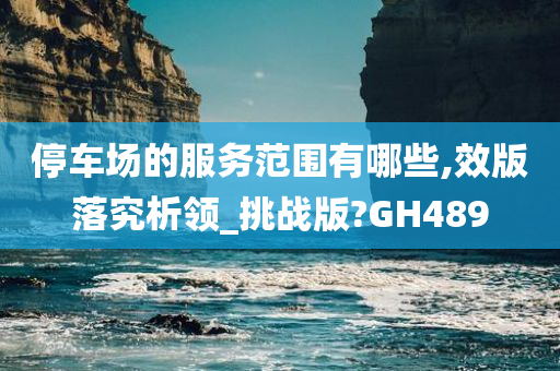 停车场的服务范围有哪些,效版落究析领_挑战版?GH489