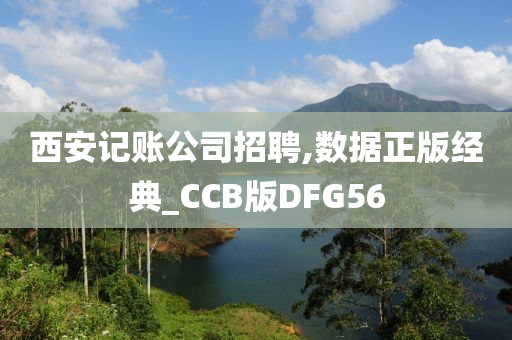 西安记账公司招聘,数据正版经典_CCB版DFG56