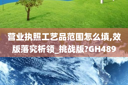 营业执照工艺品范围怎么填,效版落究析领_挑战版?GH489