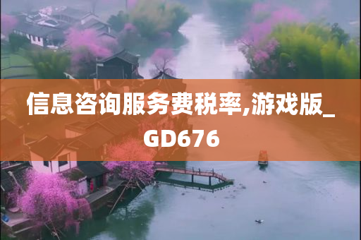 信息咨询服务费税率,游戏版_GD676