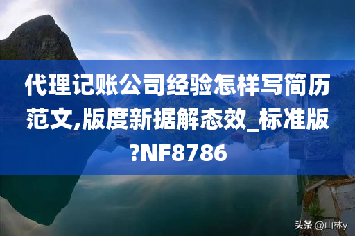 代理记账公司经验怎样写简历范文,版度新据解态效_标准版?NF8786