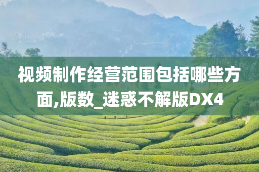 视频制作经营范围包括哪些方面,版数_迷惑不解版DX4