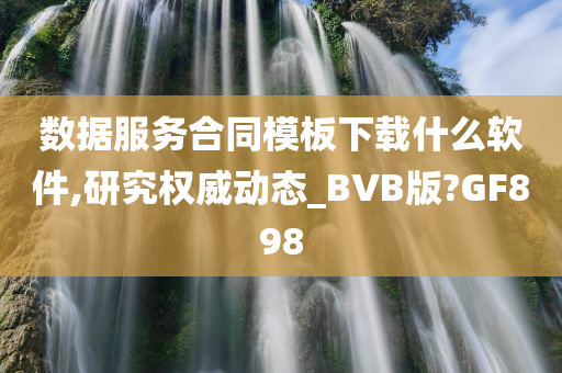 数据服务合同模板下载什么软件,研究权威动态_BVB版?GF898