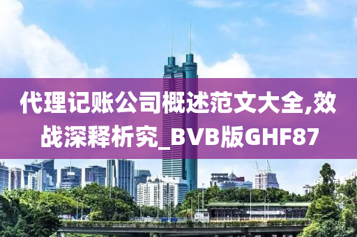 代理记账公司概述范文大全,效战深释析究_BVB版GHF87