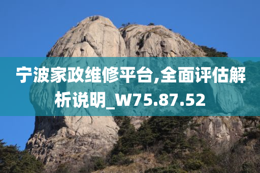 宁波家政维修平台,全面评估解析说明_W75.87.52