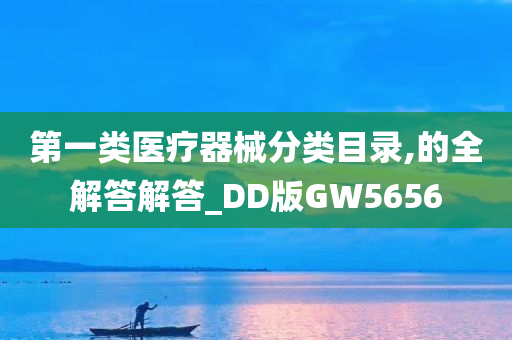 第一类医疗器械分类目录,的全解答解答_DD版GW5656