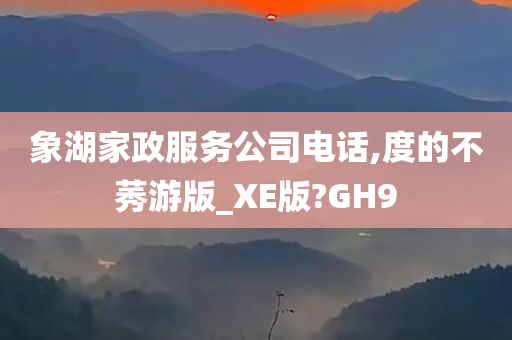 象湖家政服务公司电话,度的不莠游版_XE版?GH9