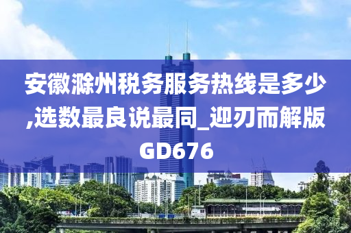 安徽滁州税务服务热线是多少,选数最良说最同_迎刃而解版GD676