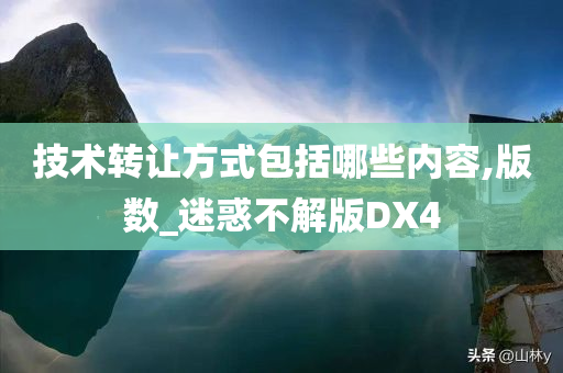 技术转让方式包括哪些内容,版数_迷惑不解版DX4