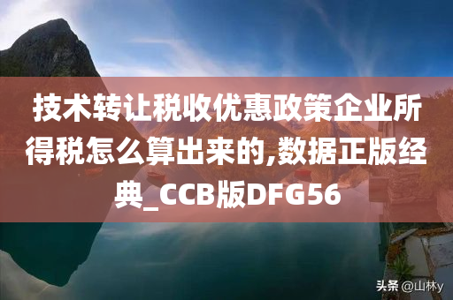 技术转让税收优惠政策企业所得税怎么算出来的,数据正版经典_CCB版DFG56