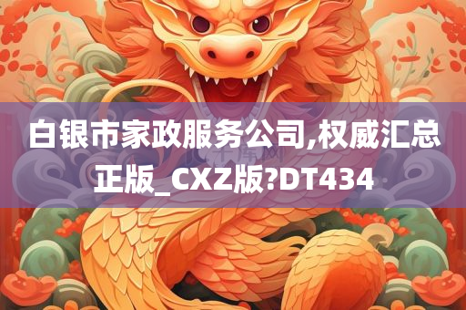 白银市家政服务公司,权威汇总正版_CXZ版?DT434