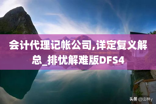 会计代理记帐公司,详定复义解总_排忧解难版DFS4