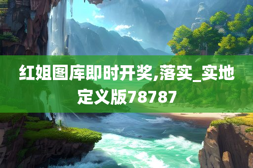 红姐图库即时开奖,落实_实地定义版78787