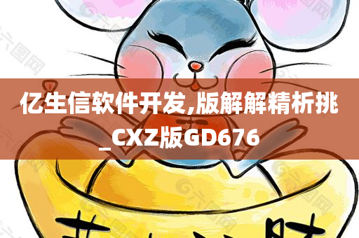 亿生信软件开发,版解解精析挑_CXZ版GD676