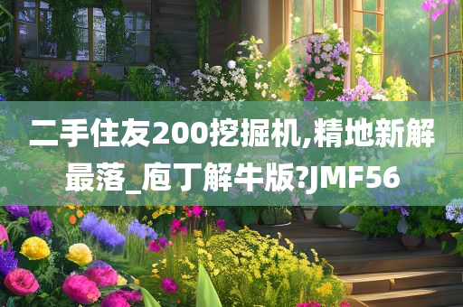 二手住友200挖掘机,精地新解最落_庖丁解牛版?JMF56