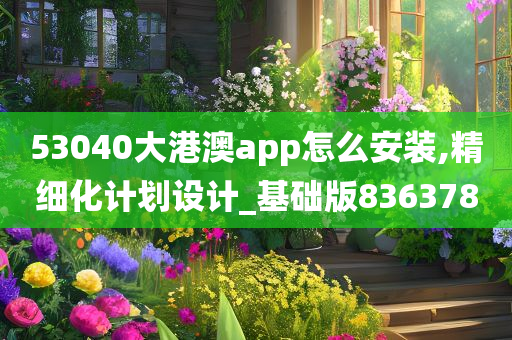 53040大港澳app怎么安装,精细化计划设计_基础版836378