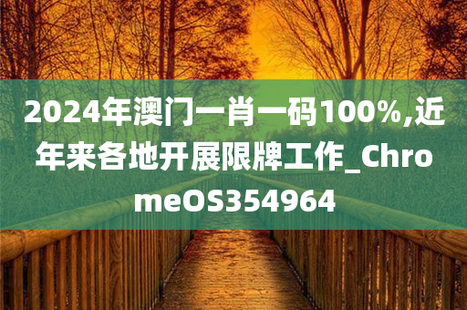 2024年澳门一肖一码100%,近年来各地开展限牌工作_ChromeOS354964