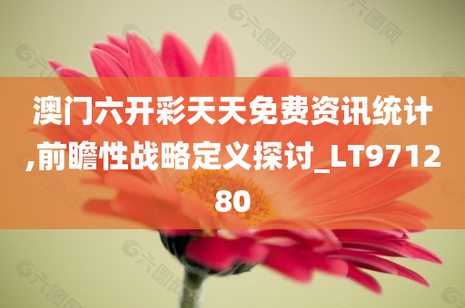 澳门六开彩天天免费资讯统计,前瞻性战略定义探讨_LT971280