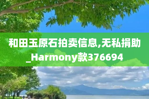 和田玉原石拍卖信息,无私捐助_Harmony款376694