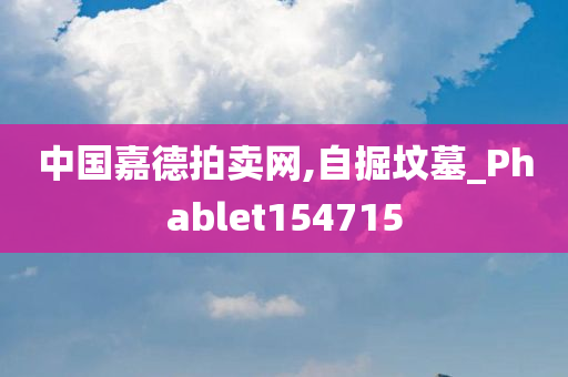 中国嘉德拍卖网,自掘坟墓_Phablet154715