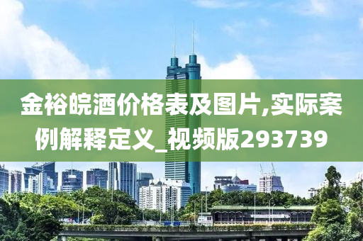 金裕皖酒价格表及图片,实际案例解释定义_视频版293739