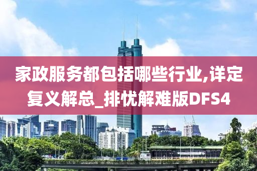 家政服务都包括哪些行业,详定复义解总_排忧解难版DFS4