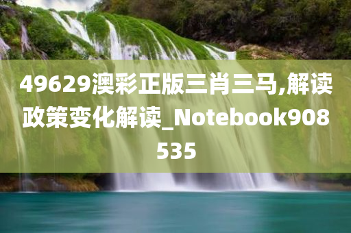 49629澳彩正版三肖三马,解读政策变化解读_Notebook908535