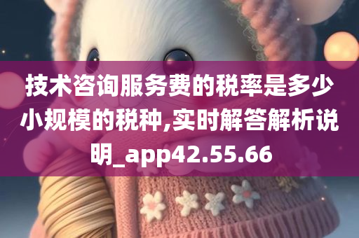 技术咨询服务费的税率是多少小规模的税种,实时解答解析说明_app42.55.66