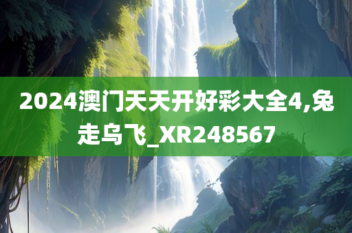 2024澳门天天开好彩大全4,兔走乌飞_XR248567