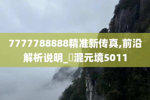 7777788888精准新传真,前沿解析说明_‌混元境5011