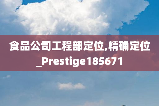 食品公司工程部定位,精确定位_Prestige185671