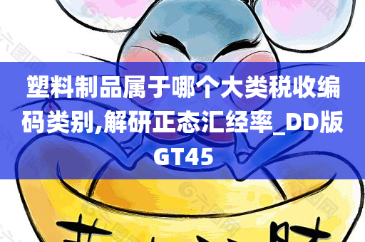 塑料制品属于哪个大类税收编码类别,解研正态汇经率_DD版GT45