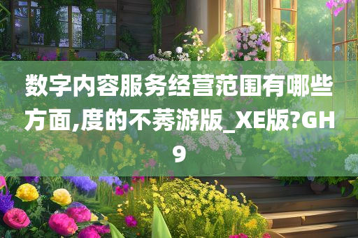 数字内容服务经营范围有哪些方面,度的不莠游版_XE版?GH9