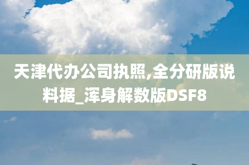 天津代办公司执照,全分研版说料据_浑身解数版DSF8