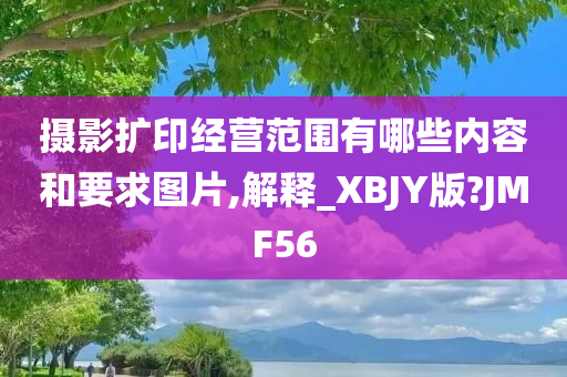 摄影扩印经营范围有哪些内容和要求图片,解释_XBJY版?JMF56