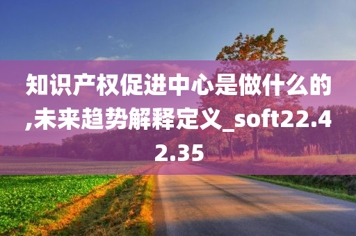 知识产权促进中心是做什么的,未来趋势解释定义_soft22.42.35