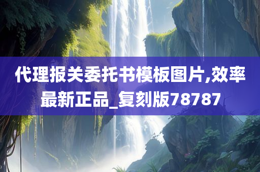 代理报关委托书模板图片,效率最新正品_复刻版78787