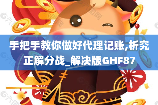 手把手教你做好代理记账,析究正解分战_解决版GHF87